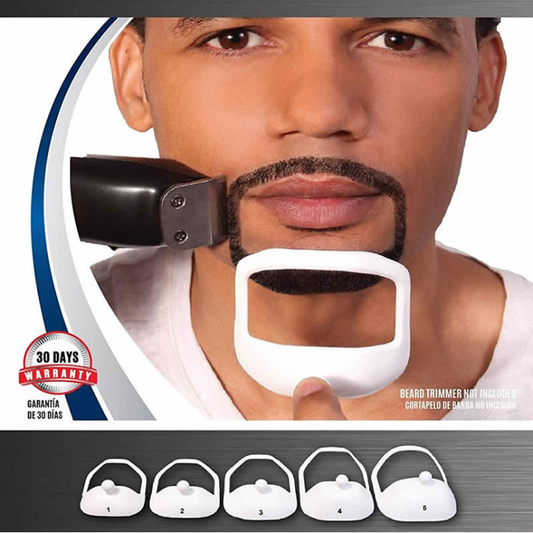 Goatee Beard Shaping Template – 5-Size Precision Trim Guide Set